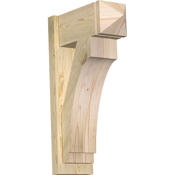 Ekena Millwork Imperial Arts & Crafts Rough Sawn Outlooker, Douglas Fir, 8"W x 18"D x 30"H OUT08X18X30IMP03RDF - main